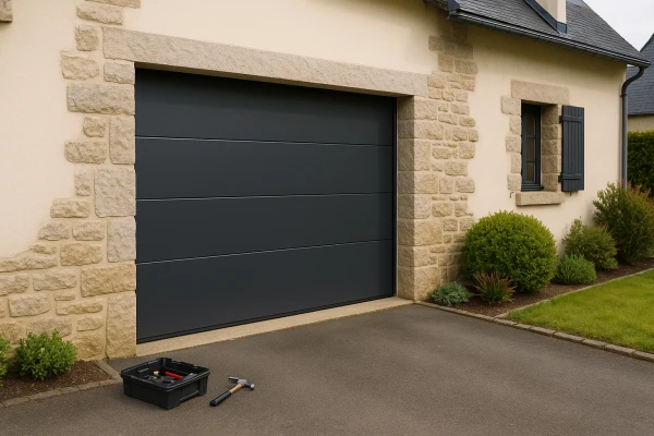 Porte de garage sectionnelle à Lorient : confort, isolation et sécurité en Bretagne
