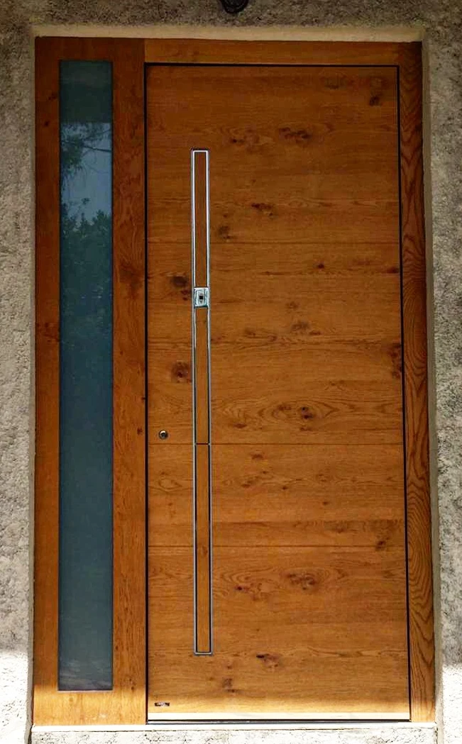 porte d'entree en bois sur mesure